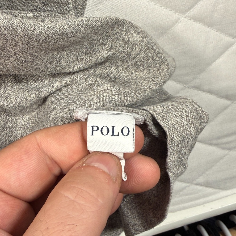 Polo Ralph Lauren Shirt Mens XLT Gray Crewneck Short Sleeve Pocket Pony Logo - Picture 5 of 5